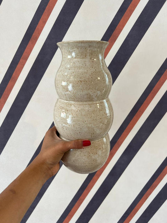 Vaso Bolhas Bege G