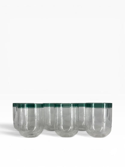 Set de 6 Copos Linear Verde