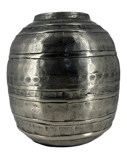 Vaso em Metal Bojudo