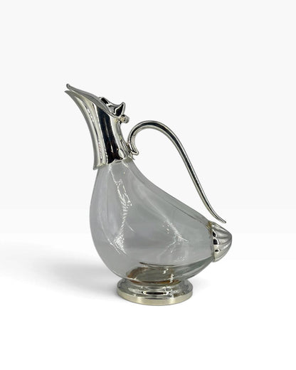 Decanter em Vidro e Prata