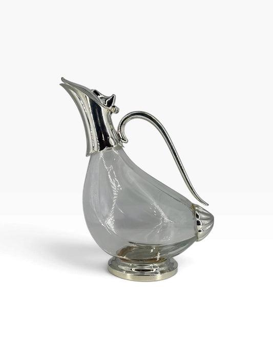 Decanter em Vidro e Prata