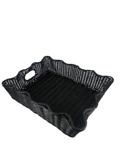 Bandeja Rattan Preta M
