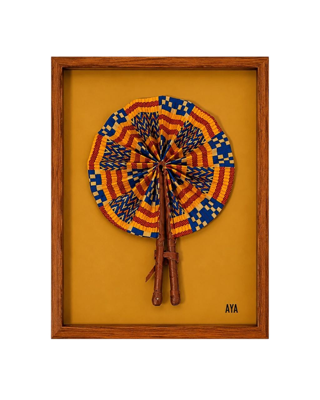 Quadro Leque Pano Anona