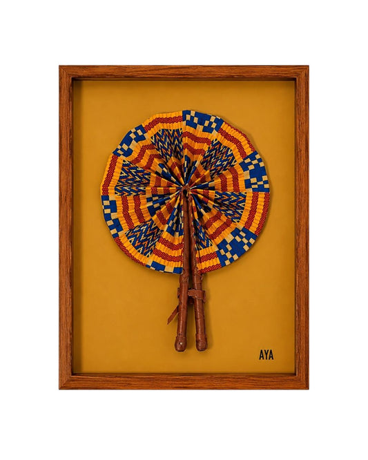 Quadro Leque Pano Anona