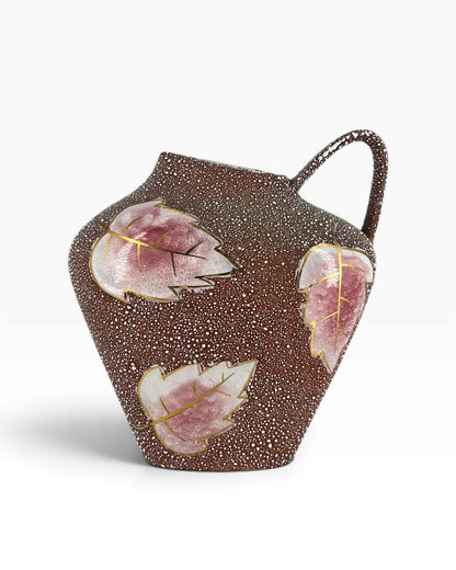 Vaso Folhas Pingo de Leite