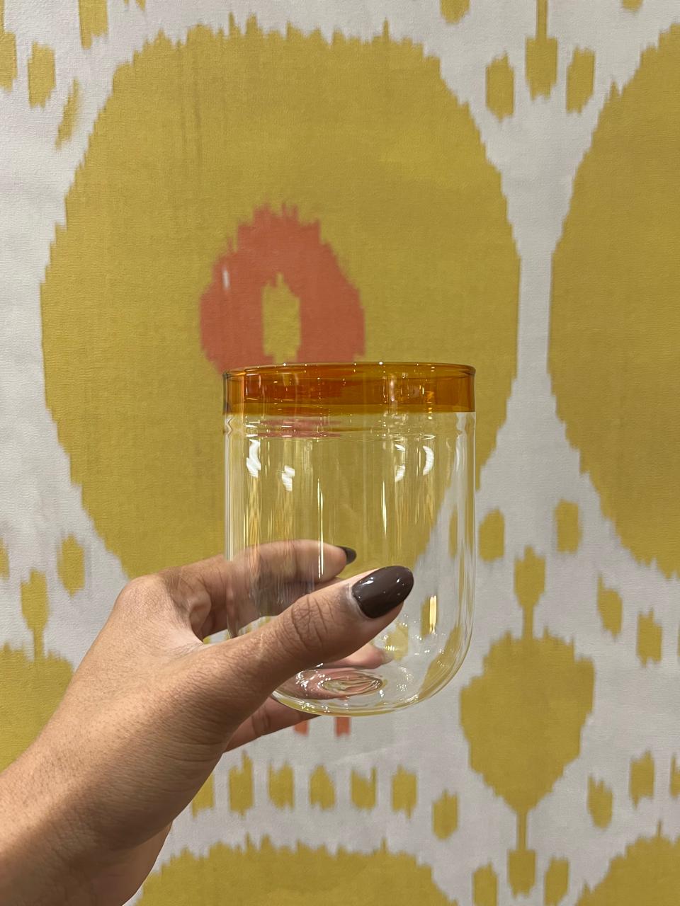 Set de 6 Copos Linear Amarelo