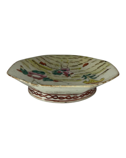 Prato Octogonal de Porcelana Chinesa Antiga II
