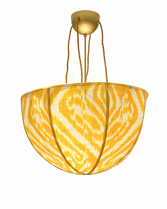 Luminaria em Ikat Amarelo