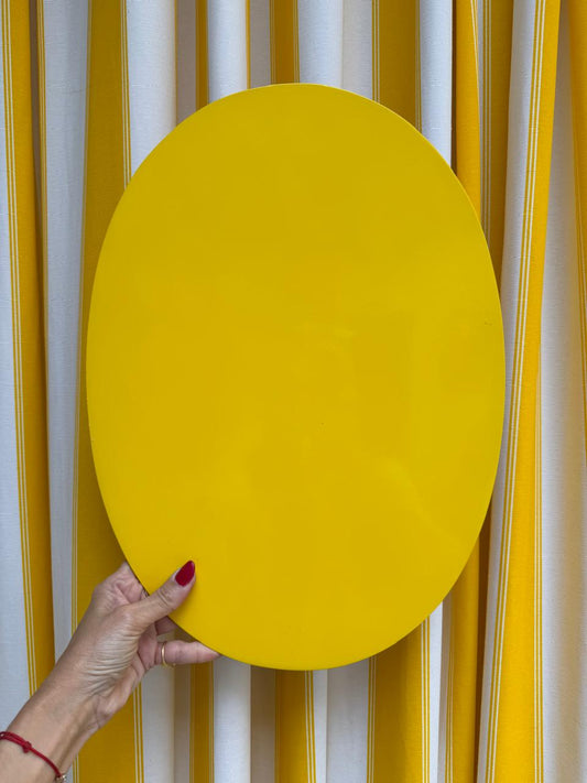 Jogo Americano Oval Amarelo