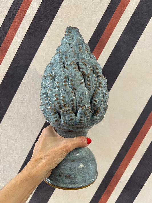 Pinha Decorativa Azul