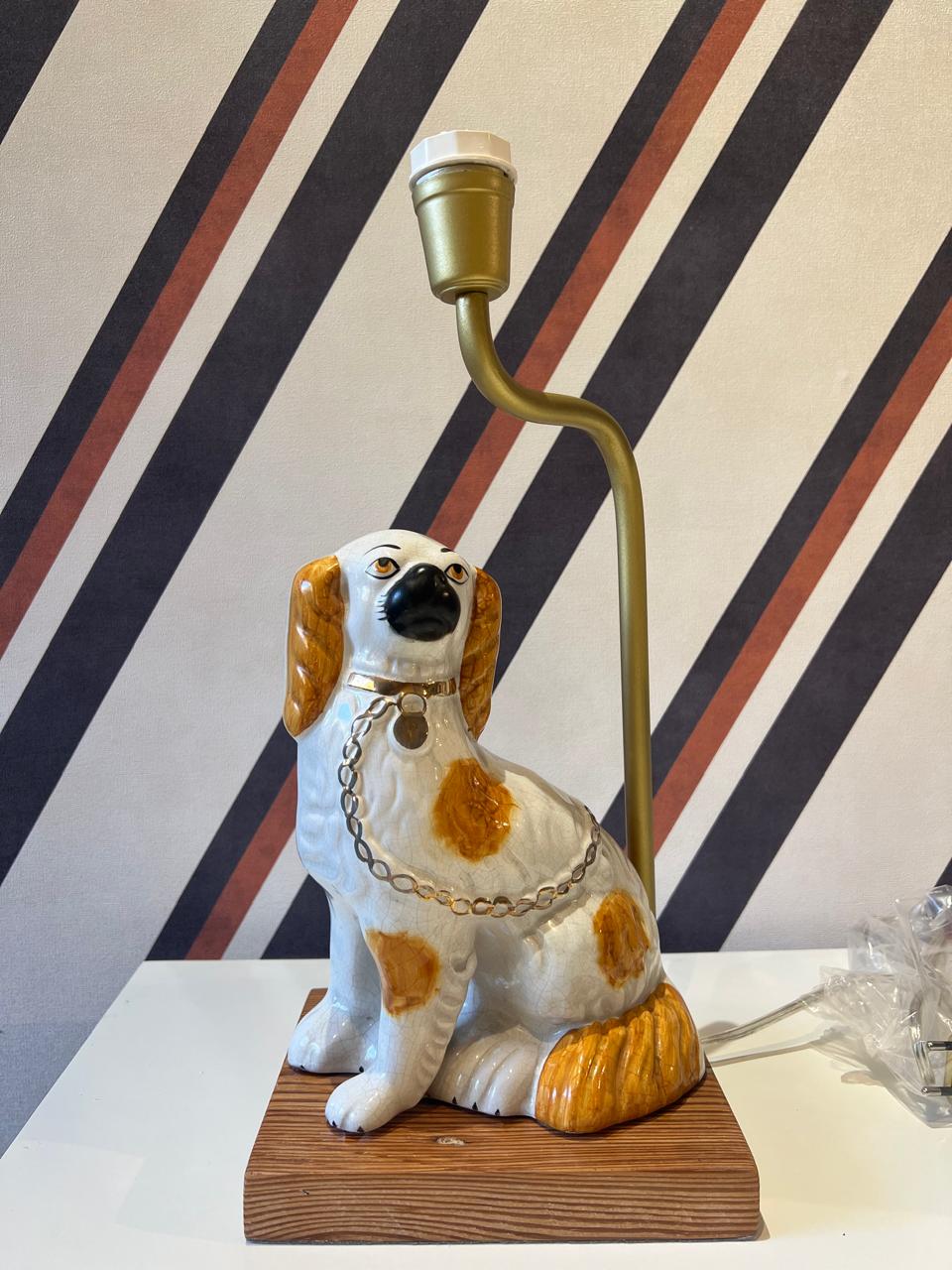 Base Abajur em Cerâmica Cachorro