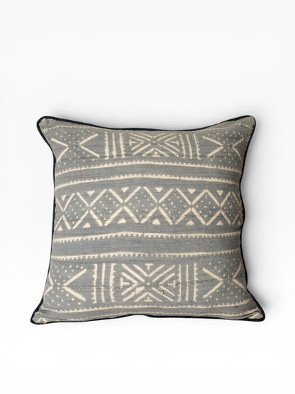 Almofada Bogolan Burkina Faso 67 Cinza 50x50