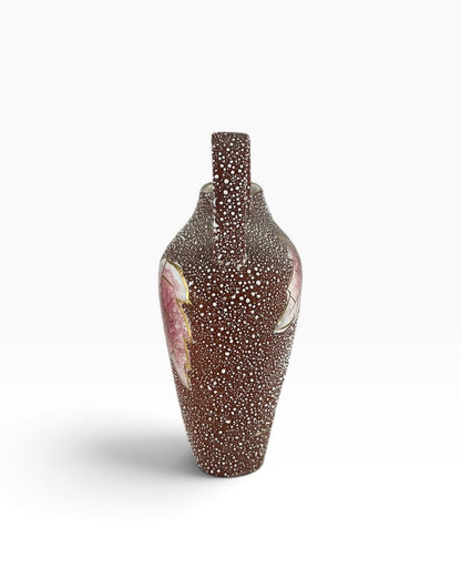 Vaso Folhas Pingo de Leite