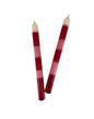 Par de Velas Longas Rosa e Vermelho
