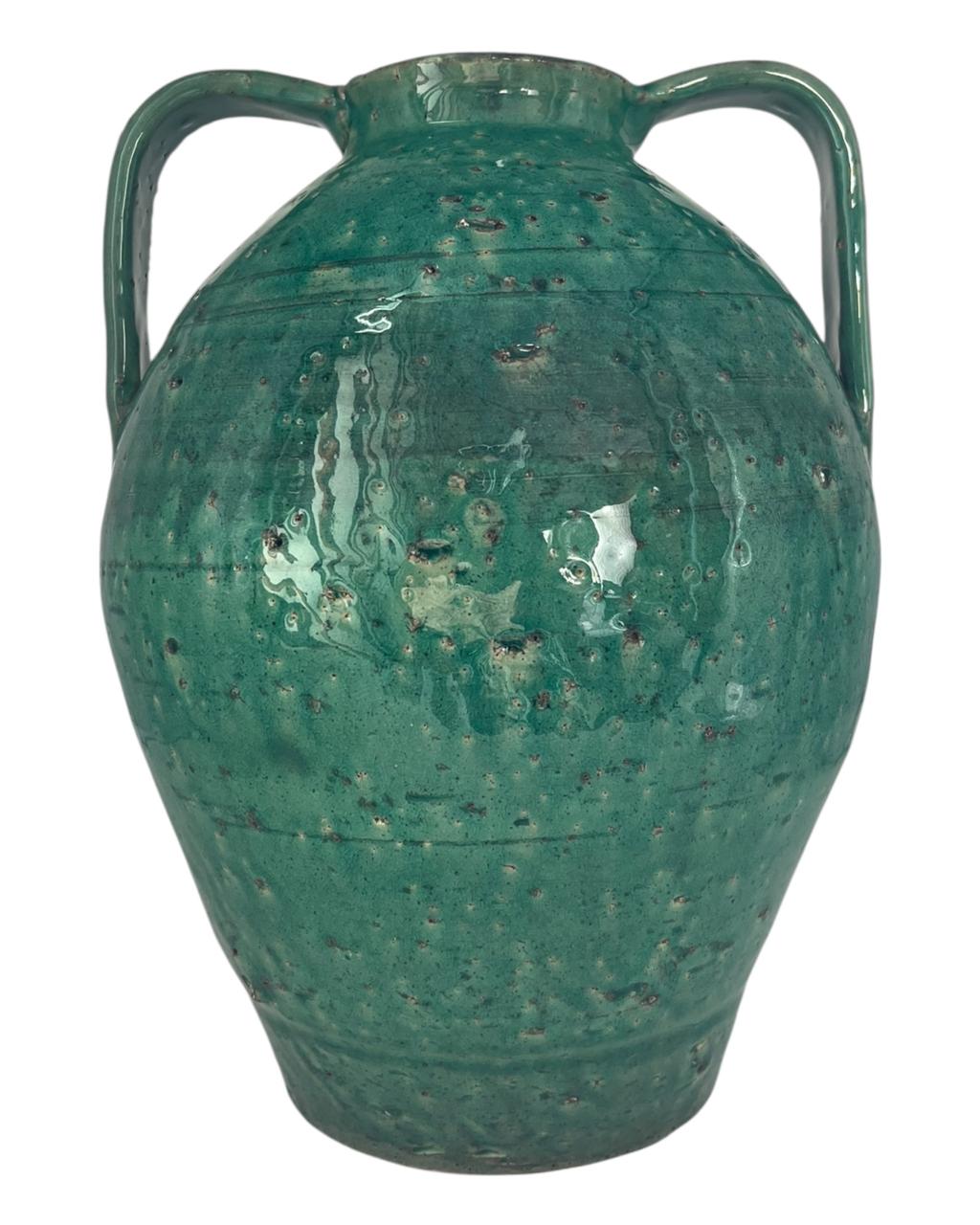 Vaso Bojudo com Alça Verde