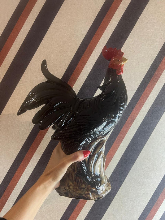 Estatueta Galo Preto