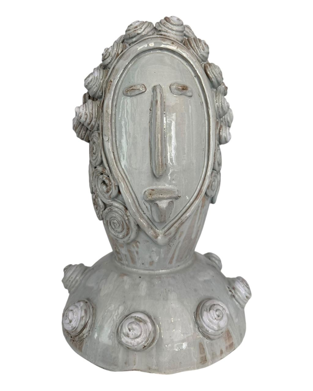 Cabeça Beatriz em Cerâmica