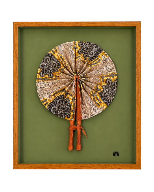 Quadro Leque Pano Akoué