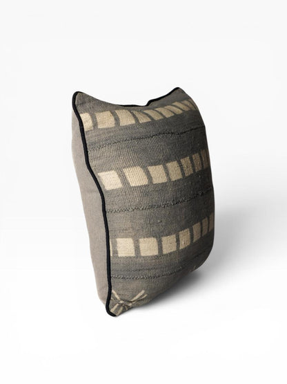 Almofada Bogolan Burkina Faso 68 Cinza 50x50