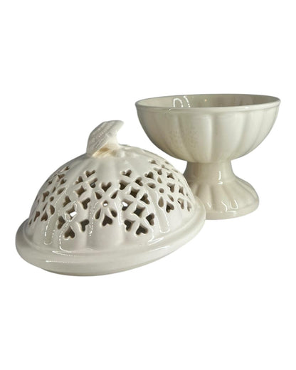 Açucareiro c/ pé Royal Creamware