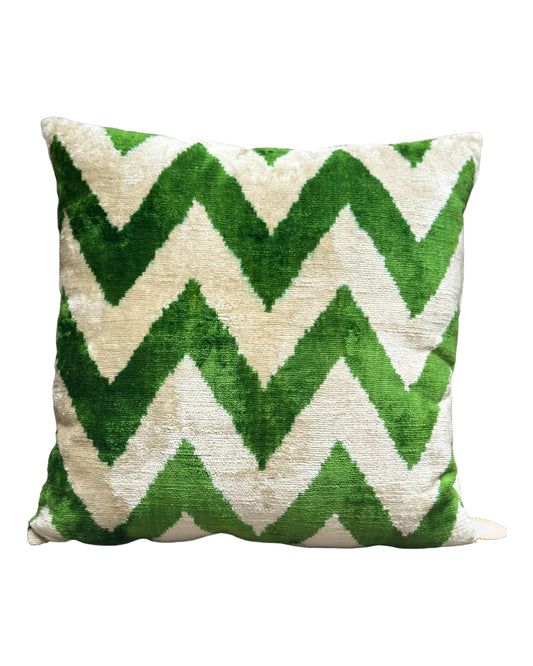 Almofada Quadrada Ikat Verde 2 45x45