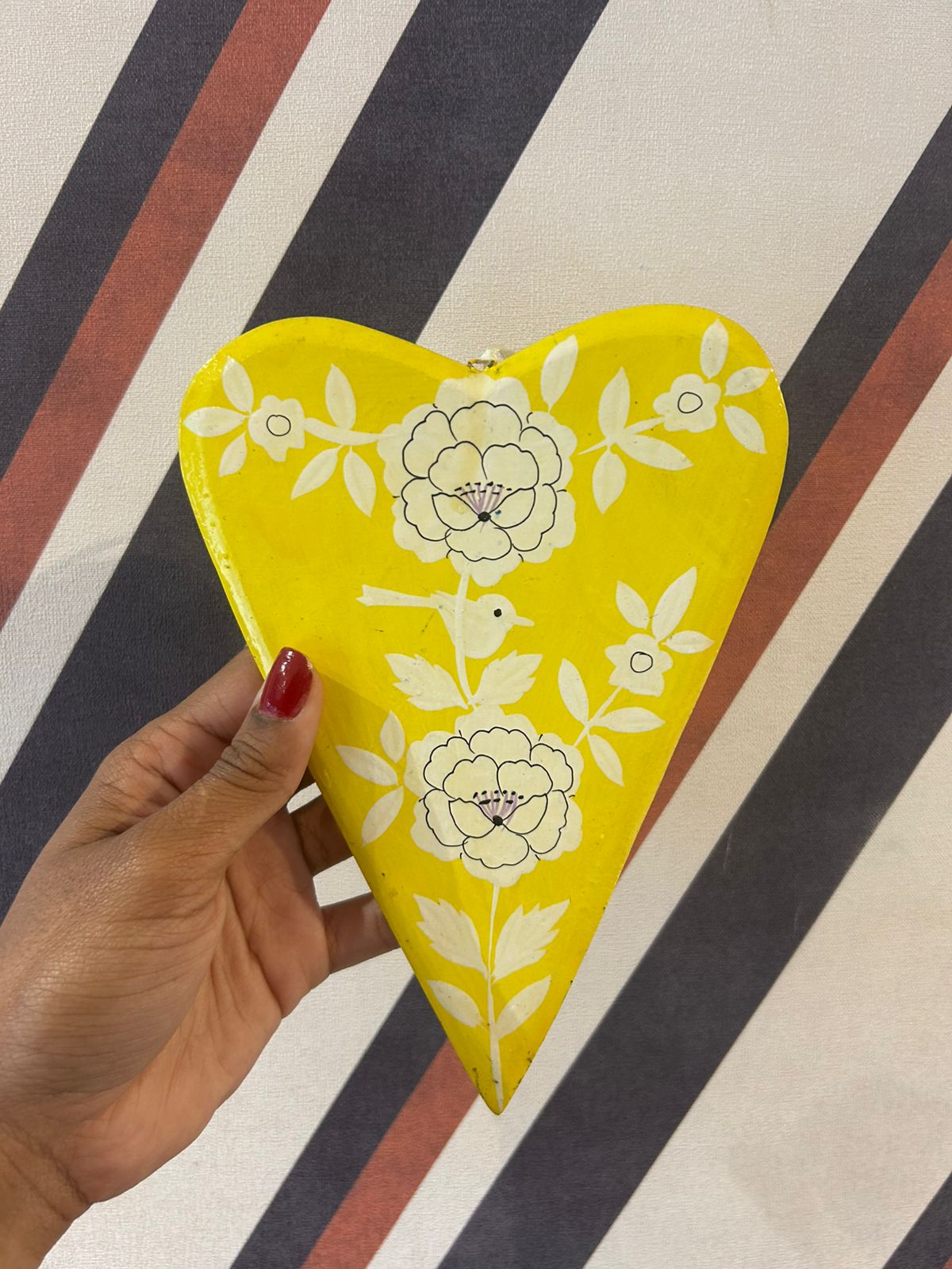 Decorativo Coração Amarelo