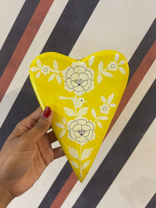 Decorativo Coração Amarelo