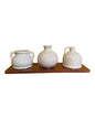 Trio De Vasos Em Jacarandá
