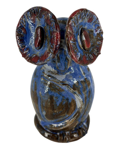 Coruja em Cerâmica Artesanal P