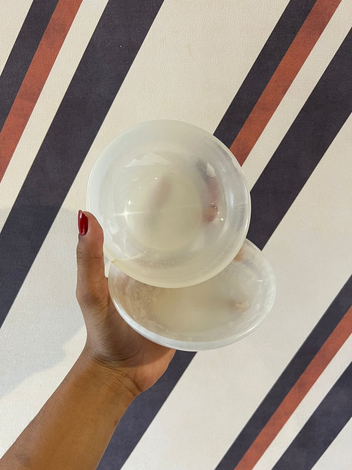 Par de Bowl Alabastro Branco