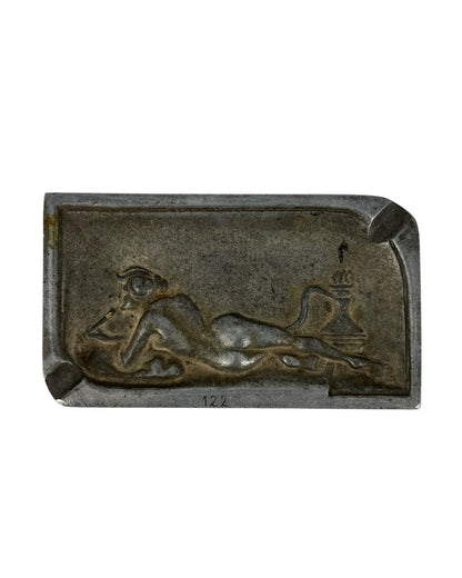 Cinzeiro Estanho Art Nouveau