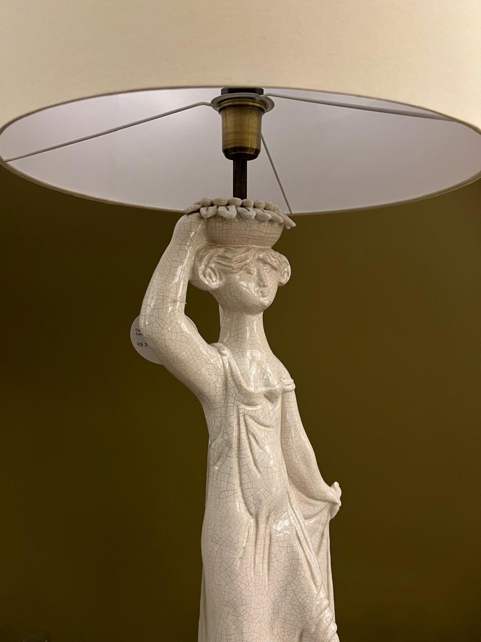 Base Abajur Cerâmica Mulher Novo Rumo