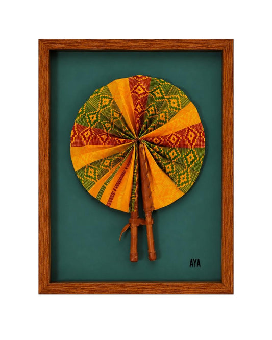 Quadro Leque Pano Néré