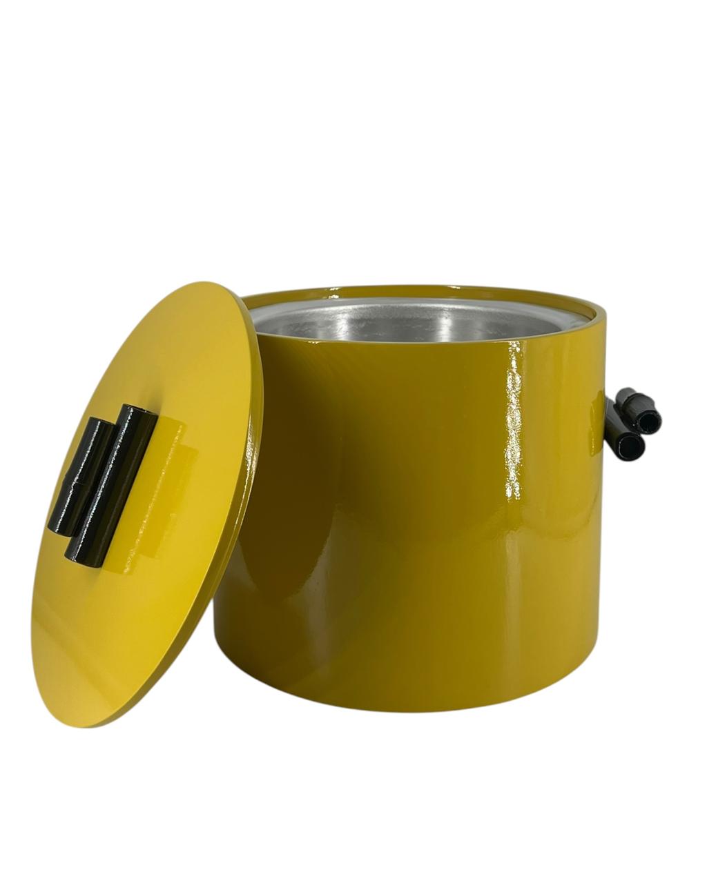 Balde de Gelo em Laca Amarelo