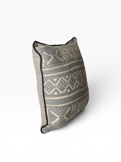 Almofada Bogolan Burkina Faso 67 Cinza 50x50
