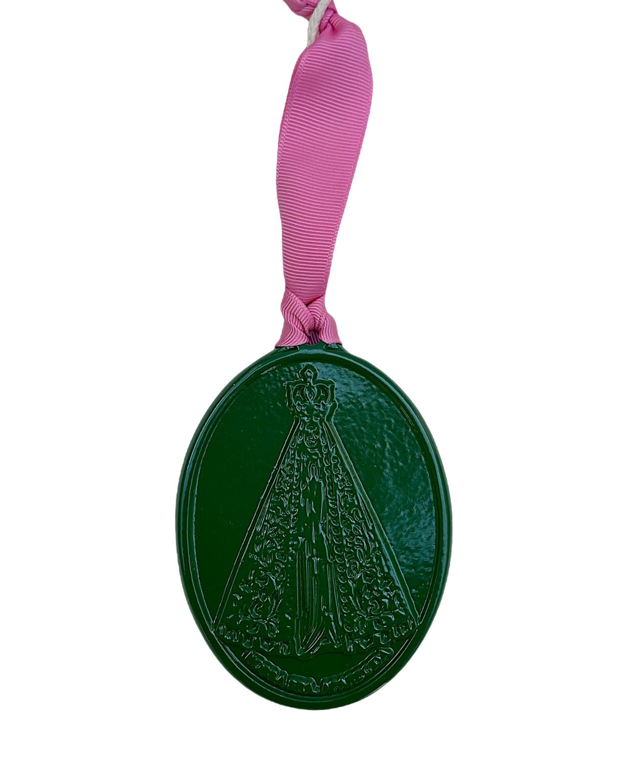 Medalha Nossa Senhora Aparecida P - Verde