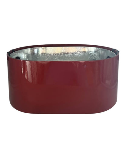 Balde de Gelo Oval Laca Vermelho