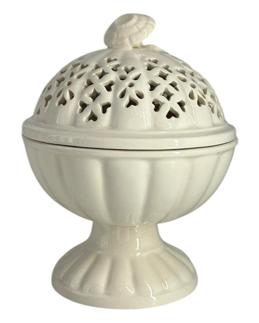 Açucareiro c/ pé Royal Creamware