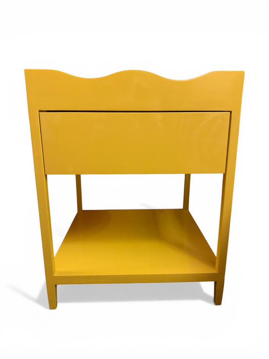 Mesa de Cabeceira Wave com Gaveta Amarela