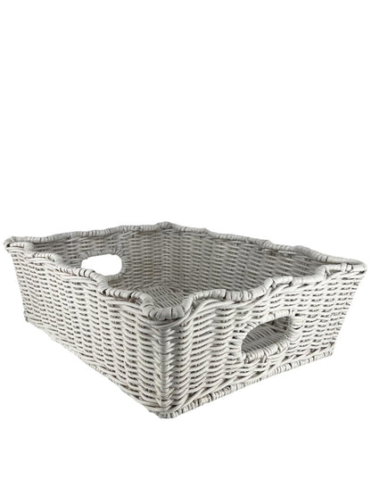Bandeja Rattan Branca P