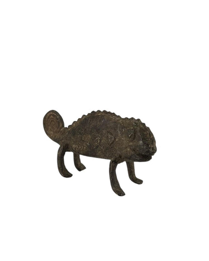 Mini Escultura Camaleão em Bronze