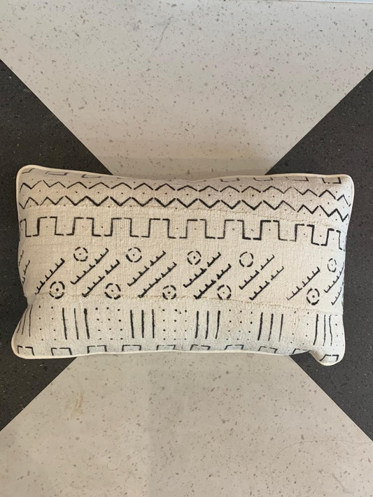 Almofada Bogolan Burkina Faso 26 Baguete 30x50