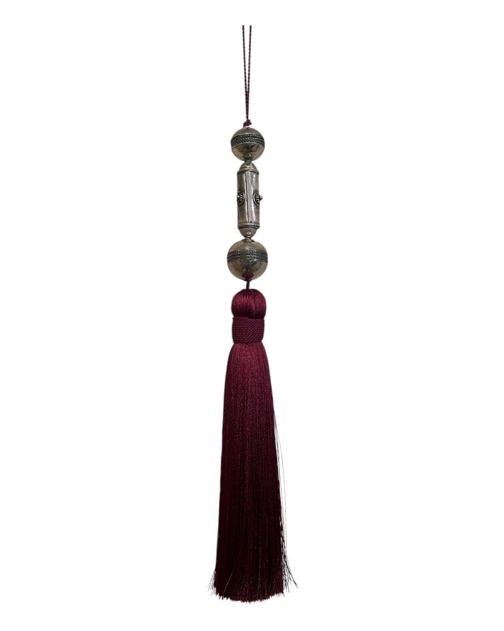 Tassel Bordô 3 Metais