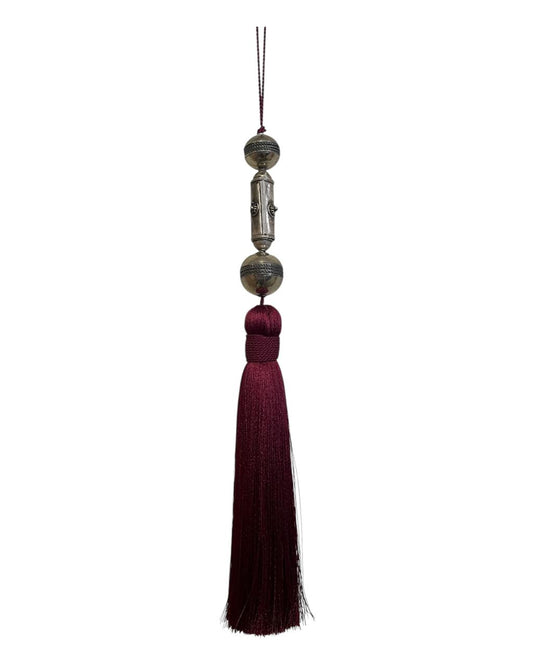 Tassel Bordô 3 Metais