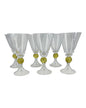 Set de 6 Taças c/ Haste Amarelo