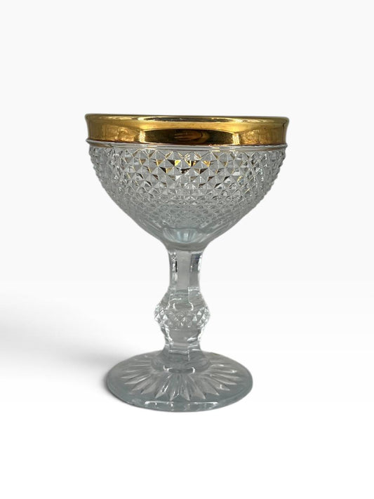 Jogo de 6 Taças Champagne Ouro