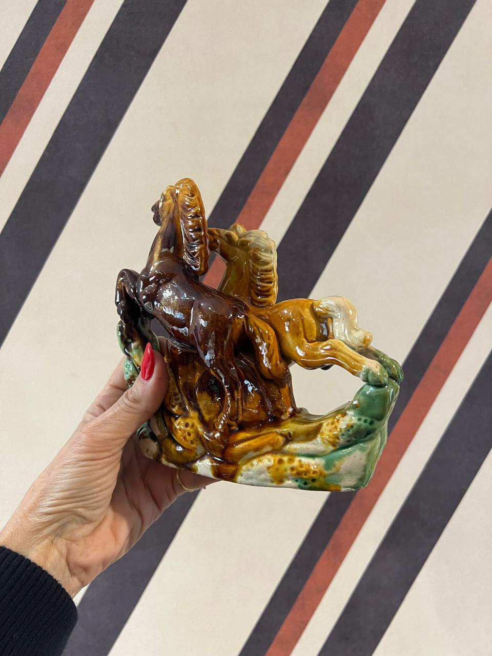 Escultura Cavalos Chinês